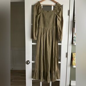 Cleobella puff long sleeve midi dress - medium